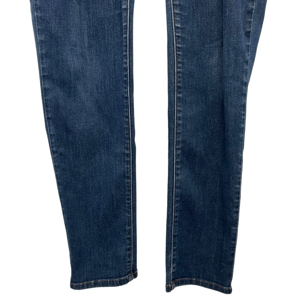Eileen Fisher Mid Rise Dark Wash Stretch Denim Classic Skinny Jeans Women’s 10 - Picture 5 of 13